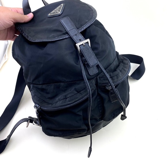 ?Prada ?
Double Front Pocket Backpack Tessuto main image 7